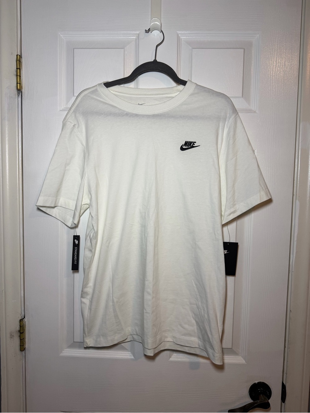 Nike White Short-Sleeve Logo Tee